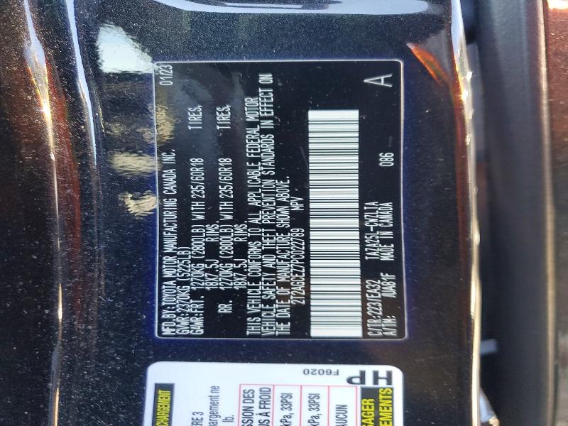 Aukcja sprzedaży 2023 Lexus Nx, vin: 2T2AGCEZ7PC022789, numer aukcji: 55751766