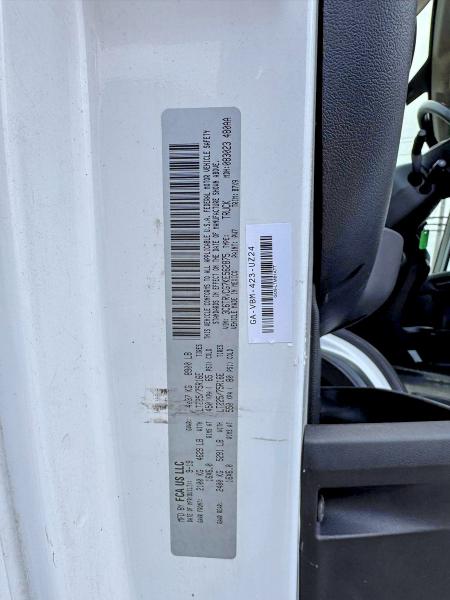 Aukcja sprzedaży 2019 Ram Promaster 3500, vin: 3C6URVJG8KE558681, numer aukcji: 57227266