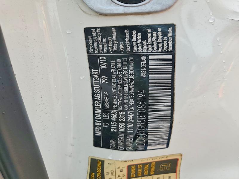 Auction sale of the 2011 Mercedes-benz E, vin: WDDKJ5GB5BF086194, lot number: 56283766