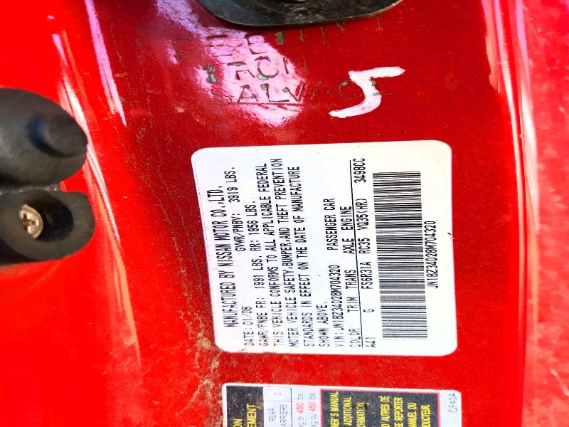 Auction sale of the 2008 Nissan 350z, vin: JN1BZ34D28M704320, lot number: 57537656