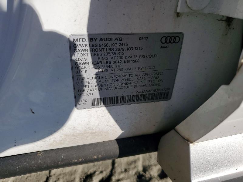 Aukcja sprzedaży 2018 Audi Q5, vin: WA1ANAFY9J2017291, numer aukcji: 55746846