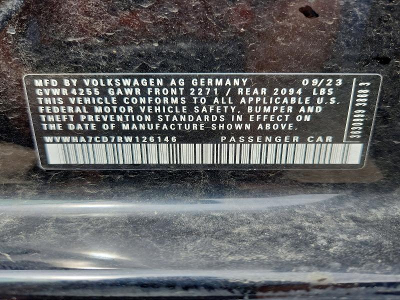 Продажа на аукционе авто 2024 Volkswagen Gti, vin: WVWHA7CD7RW126146, номер лота: 55135696