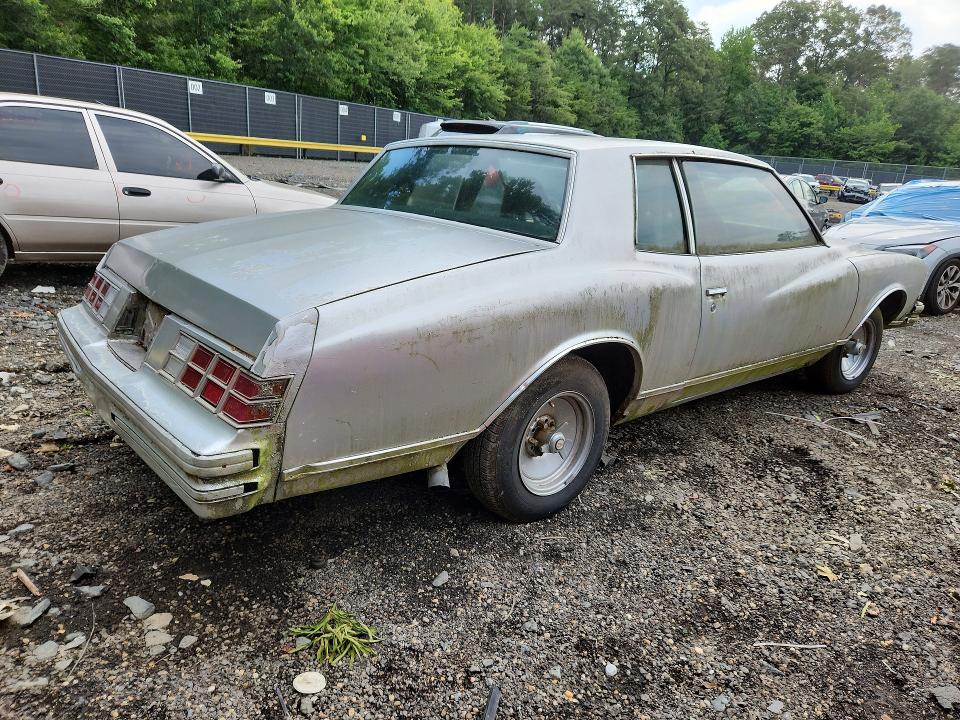 58922286 :رقم المزاد ، 1Z37J9B515761 vin ، 1979 Chevrolet Monte Carlo مزاد بيع