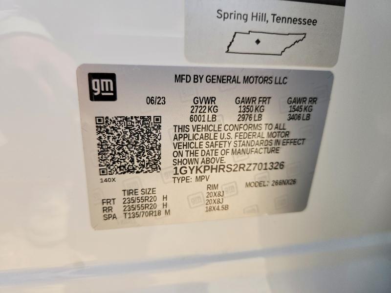 Продаж на аукціоні авто 2024 Cadillac Xt6, vin: 1GYKPHRS2RZ701326, номер лоту: 59063876
