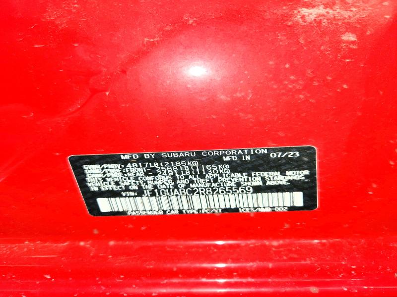 Aukcja sprzedaży 2024 Subaru Impreza, vin: JF1GUABC2R8265569, numer aukcji: 58209536