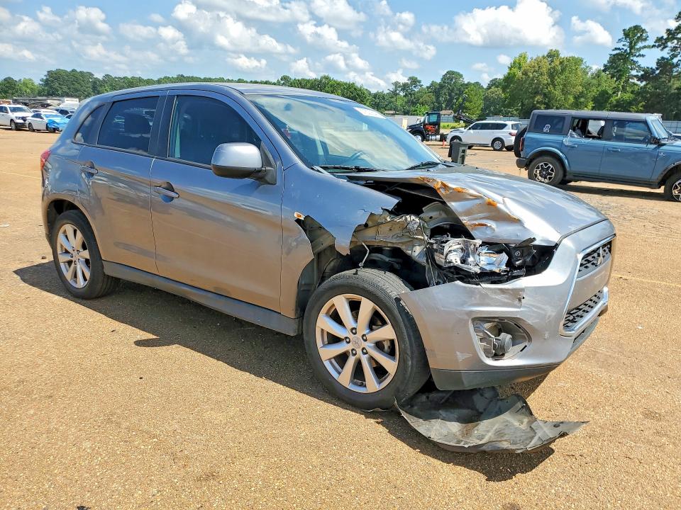 2014 Mitsubishi Outlander Sport მანქანა იყიდება აუქციონზე, vin: 4A4AP3AU5EE007242, აუქციონის ნომერი: 57503646
