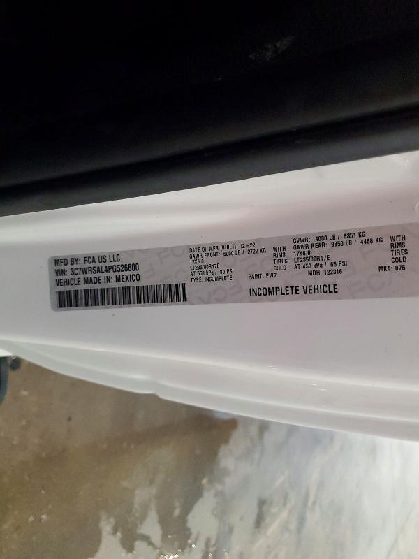 Aukcja sprzedaży 2023 Ram 3500, vin: 3C7WRSAL4PG526600, numer aukcji: 58511036