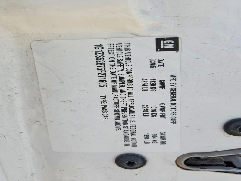 2005 Chevrolet Malibu მანქანა იყიდება აუქციონზე, vin: 1G1ZS52875F271605, აუქციონის ნომერი: 57344456