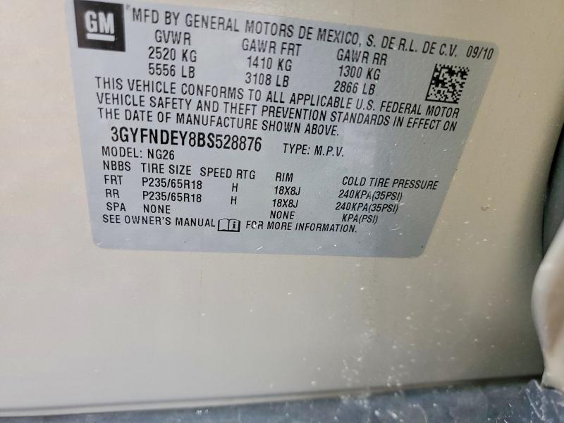 Продажа на аукционе авто 2011 Cadillac Srx, vin: 3GYFNDEY8BS528876, номер лота: 55770466