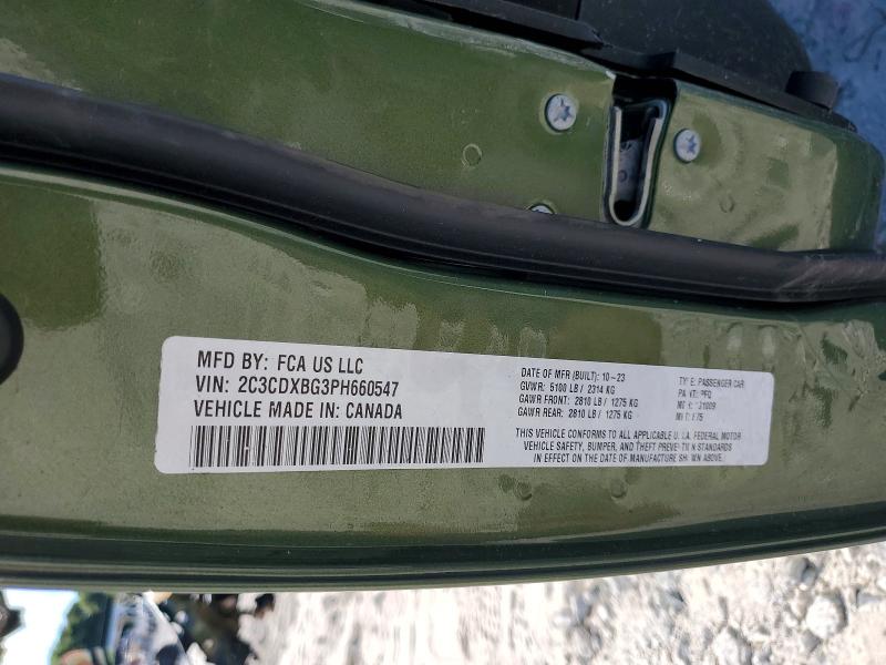 Продажа на аукционе авто 2023 Dodge Charger, vin: 2C3CDXBG3PH660547, номер лота: 58568486