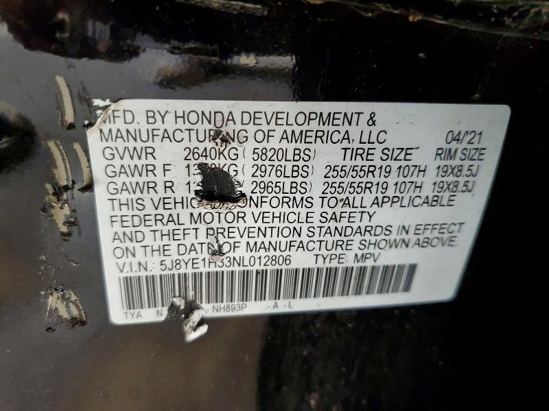 Aukcja sprzedaży 2022 Acura Mdx, vin: 5J8YE1H33NL012806, numer aukcji: 58742256