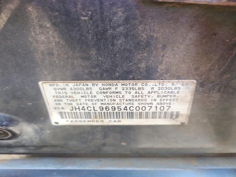 Продаж на аукціоні авто 2004 Acura Tsx, vin: JH4CL96954C007107, номер лоту: 57858706