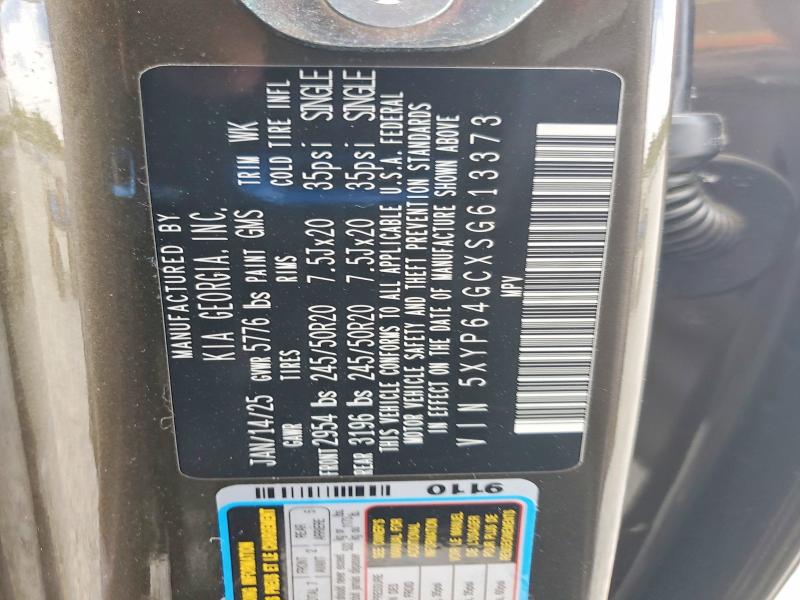 57267986 :رقم المزاد ، 5XYP64GCXSG613373 vin ، 2025 Kia Telluride مزاد بيع