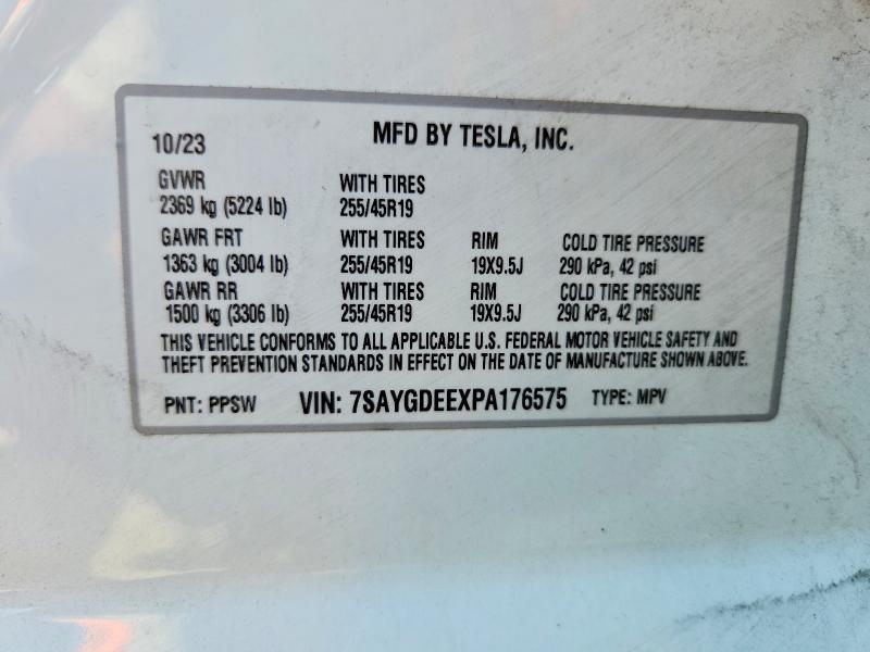 Продаж на аукціоні авто 2023 Tesla Model Y, vin: 7SAYGDEEXPA176575, номер лоту: 56775796