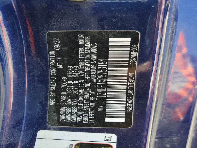 Aukcja sprzedaży 2023 Toyota Gr 86, vin: JF1ZNBF1XP8753184, numer aukcji: 56703226