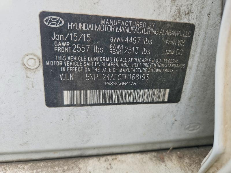 Продажа на аукционе авто 2015 Hyundai Sonata, vin: 5NPE24AF0FH168193, номер лота: 56466286