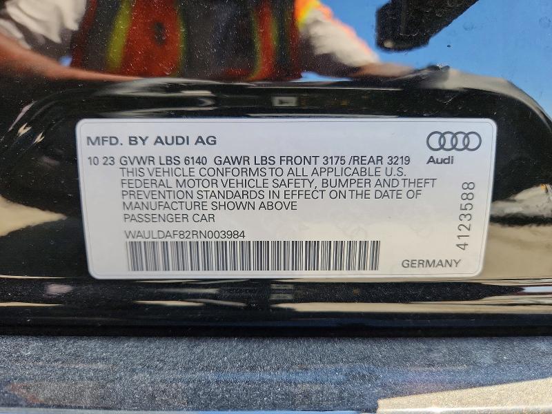 Aukcja sprzedaży 2024 Audi A8, vin: WAULDAF82RN003984, numer aukcji: 57039616