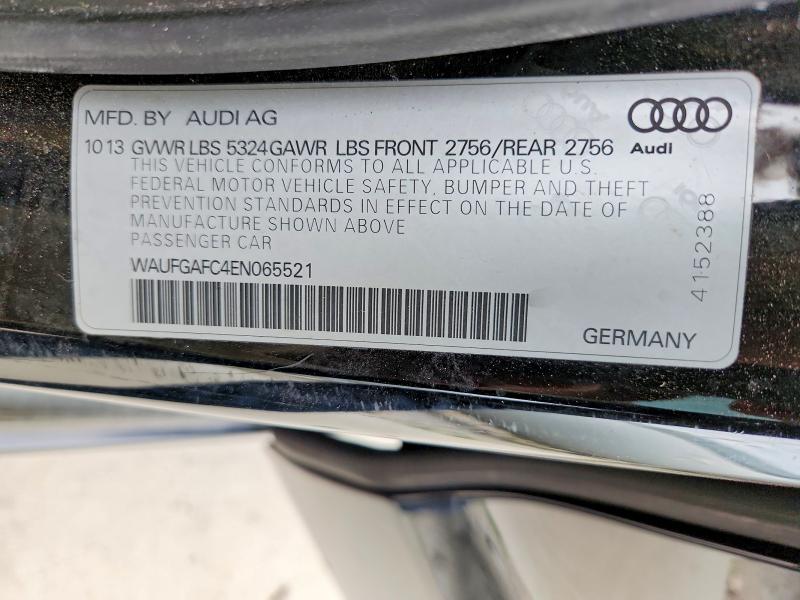 Продаж на аукціоні авто 2014 Audi A6, vin: WAUFGAFC4EN065521, номер лоту: 58547626