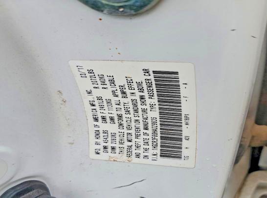 Продаж на аукціоні авто 2017 Honda Accord, vin: 1HGCR3F89HA029635, номер лоту: 57140096