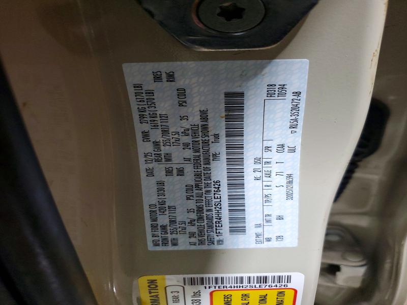 56679186 :رقم المزاد ، 1FTER4HH2SLE76426 vin ، 2025 Ford Ranger مزاد بيع
