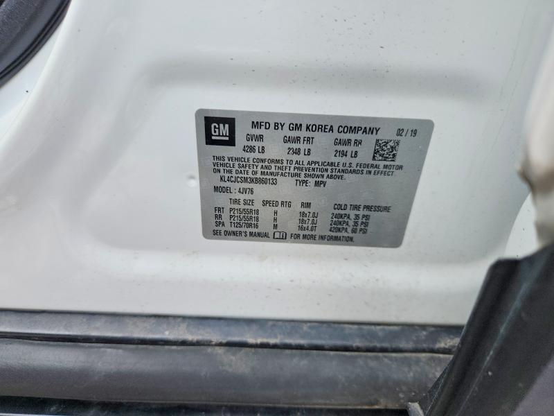 Aukcja sprzedaży 2019 Buick Encore, vin: KL4CJCSM3KB860133, numer aukcji: 59074786