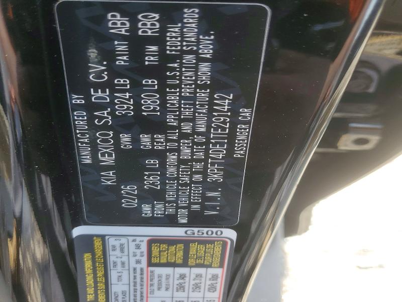 Продаж на аукціоні авто 2026 Kia K4, vin: 3KPFT4DE1TE291442, номер лоту: 57870966