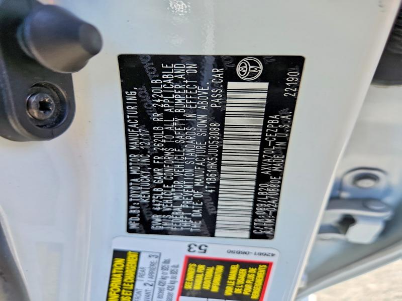 57244746 :رقم المزاد ، 4T1B61HK5JU053088 vin ، 2018 Toyota Camry مزاد بيع