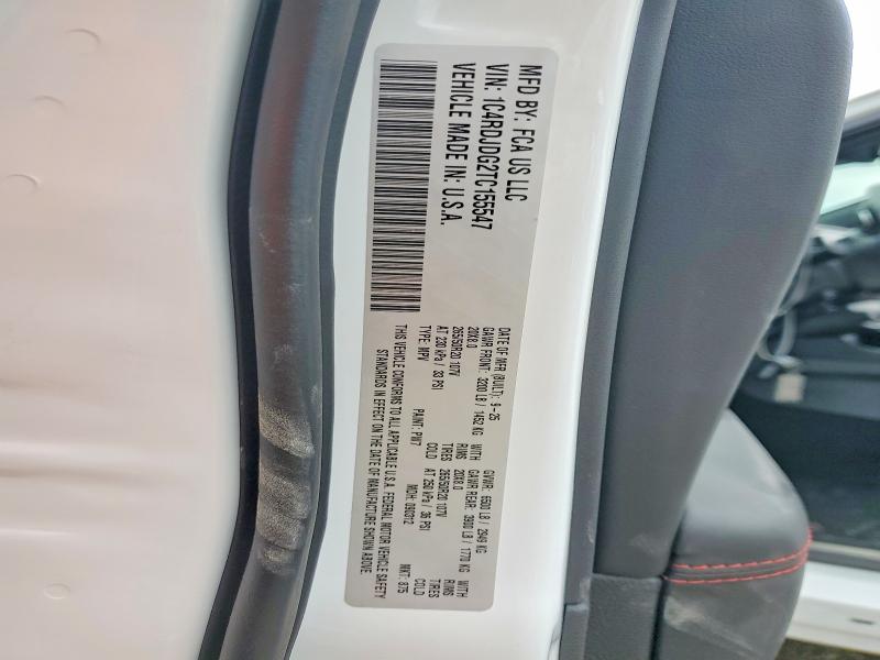 Aukcja sprzedaży 2026 Dodge Durango, vin: 1C4RDJDG2TC155547, numer aukcji: 58087236