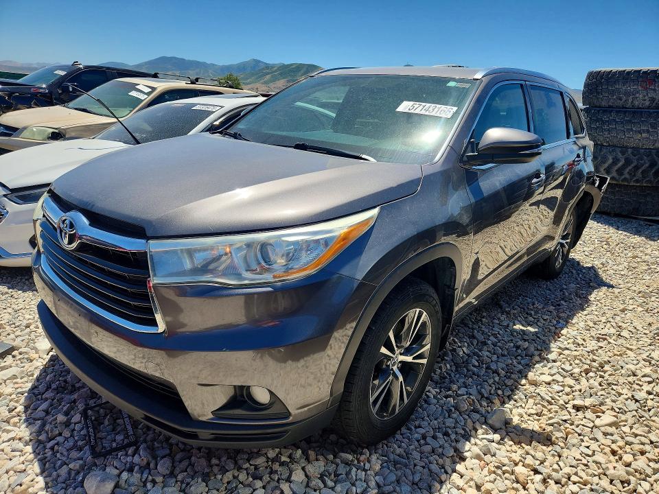 Продаж на аукціоні авто 2016 Toyota Highlander, vin: 5TDJKRFH5GS356001, номер лоту: 57143166