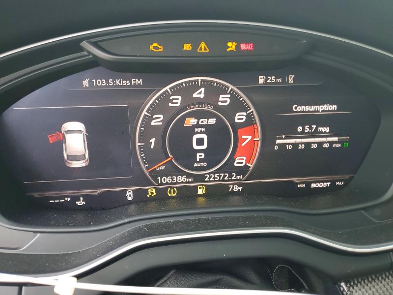 2018 Audi Sq5 მანქანა იყიდება აუქციონზე, vin: WA1A4AFY1J2199362, აუქციონის ნომერი: 55607446