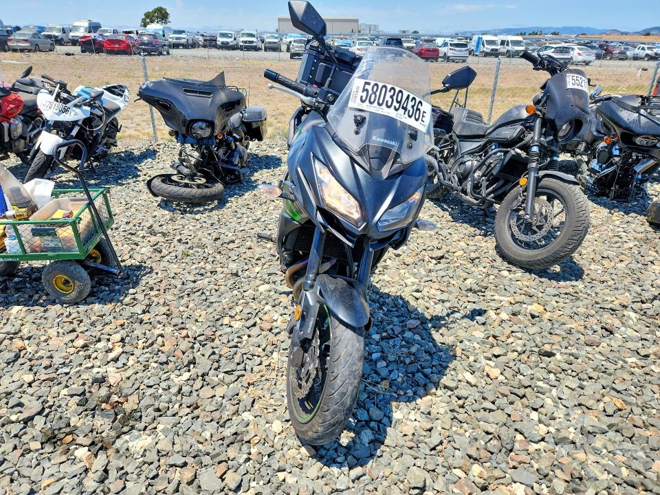 58039436 :رقم المزاد ، JKALEEF12KDA31285 vin ، 2019 Kawasaki Kle650 مزاد بيع