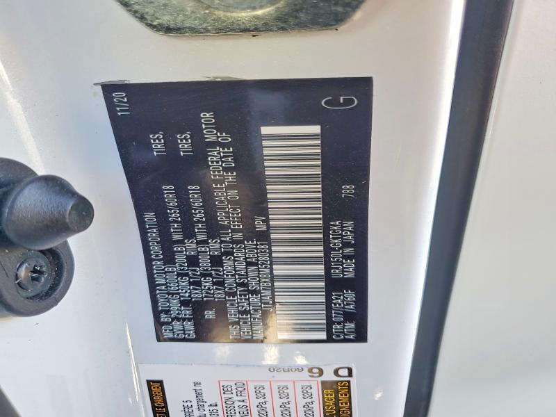 Aukcja sprzedaży 2021 Lexus Gx, vin: JTJAM7BX8M5280381, numer aukcji: 57524296