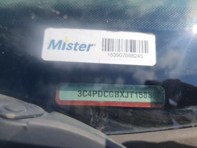 58153536 :رقم المزاد ، 3C4PDCGBXJT158393 vin ، 2018 Dodge Journey مزاد بيع