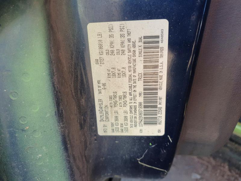 Auction sale of the 2006 Dodge Dakota, vin: 1D7HW22K06S716900, lot number: 58803486
