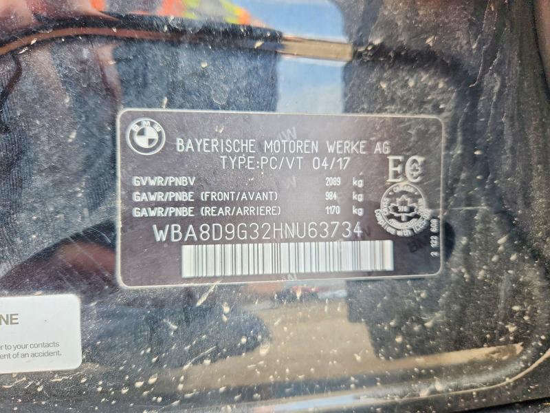 Продажа на аукционе авто 2017 Bmw 330, vin: WBA8D9G32HNU63734, номер лота: 56695726