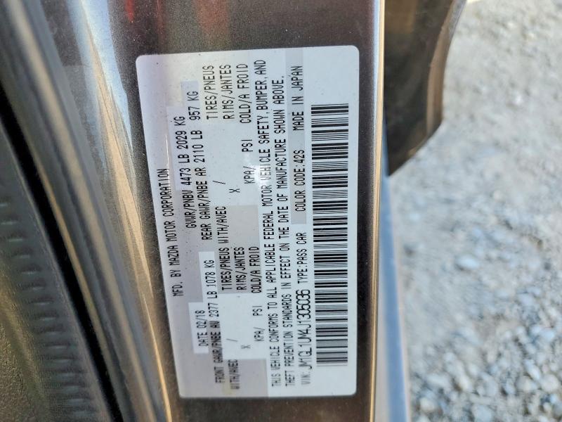 Aukcja sprzedaży 2018 Mazda 6, vin: JM1GL1UM4J1305036, numer aukcji: 56264176