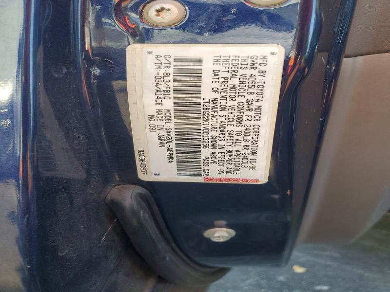 55392656 :رقم المزاد ، JT2BG22K1V0013256 vin ، 1997 Toyota Camry مزاد بيع