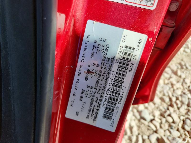 2014 Mazda 3 მანქანა იყიდება აუქციონზე, vin: JM1BM1W79E1140413, აუქციონის ნომერი: 55622896