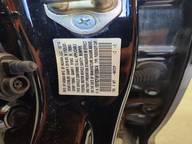 55746156 :رقم المزاد ، 19XFB2F56FE008414 vin ، 2015 Honda Civic مزاد بيع