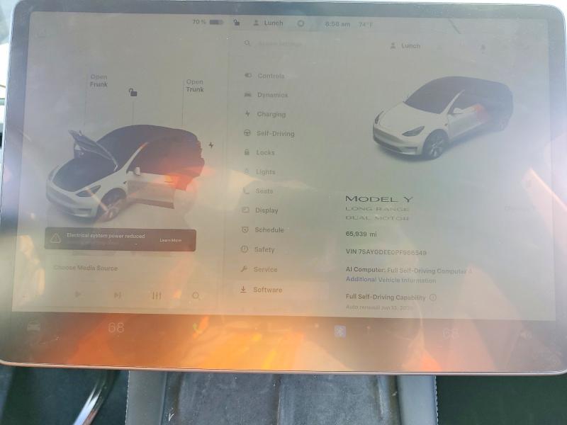 Продажа на аукционе авто 2023 Tesla Model Y, vin: 7SAYGDEE0PF966549, номер лота: 55656706