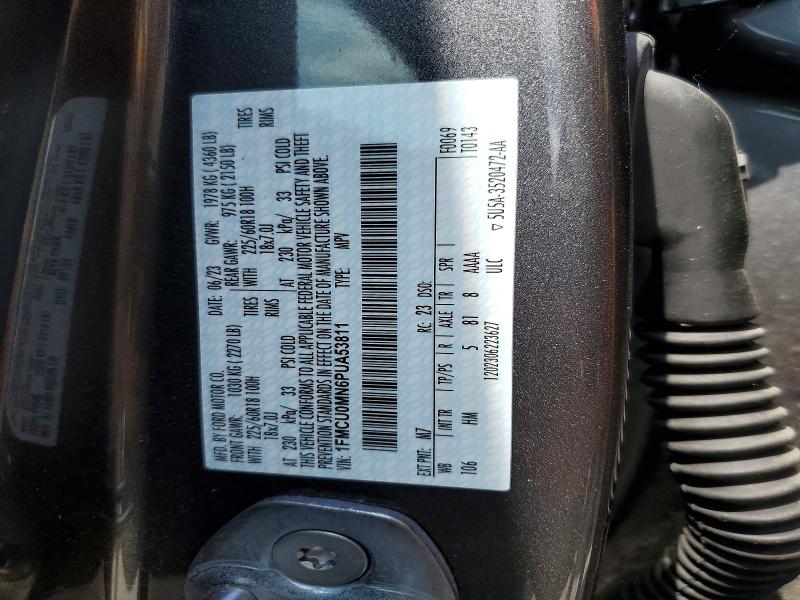 Продажа на аукционе авто 2023 Ford Escape, vin: 1FMCU0MN6PUA53811, номер лота: 58806446