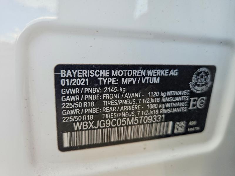 Aukcja sprzedaży 2021 Bmw X1, vin: WBXJG9C05M5T09331, numer aukcji: 57867446
