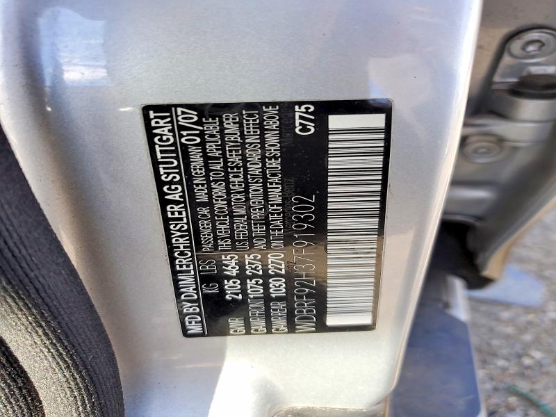 Aukcja sprzedaży 2007 Mercedes-benz C, vin: WDBRF92H37F919302, numer aukcji: 57433356