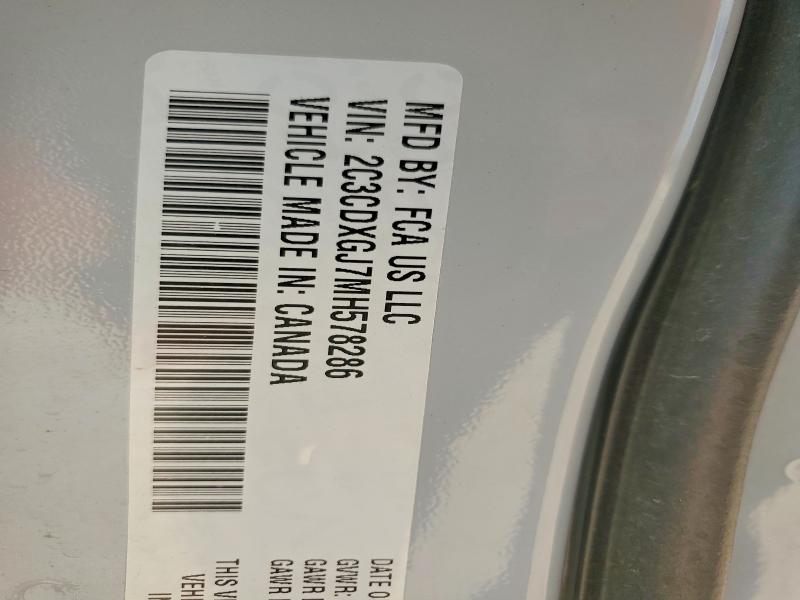 Aukcja sprzedaży 2021 Dodge Charger, vin: 2C3CDXGJ7MH578286, numer aukcji: 58508756
