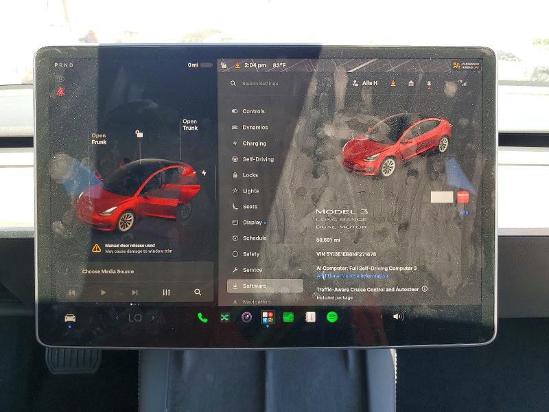 Aukcja sprzedaży 2022 Tesla Model 3, vin: 5YJ3E1EB8NF271878, numer aukcji: 57940266