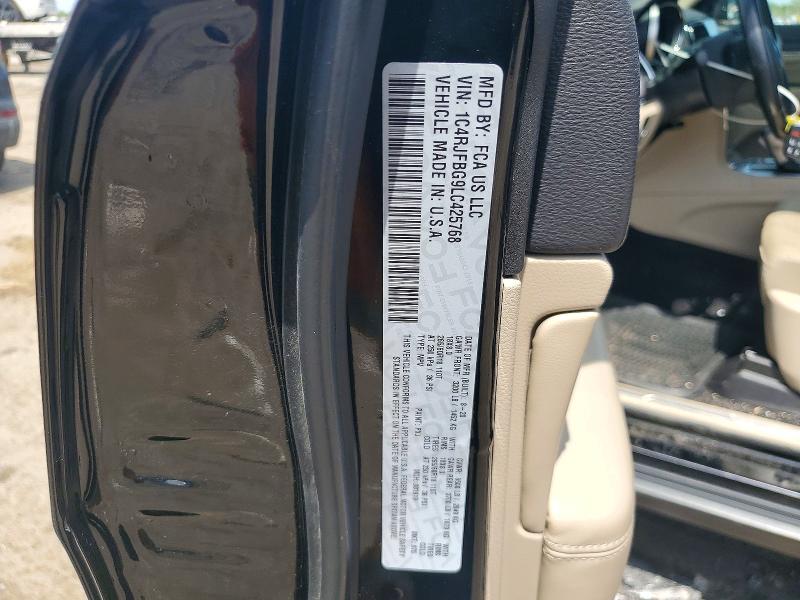 2020 Jeep Grand Cherokee მანქანა იყიდება აუქციონზე, vin: 1C4RJFBG9LC425768, აუქციონის ნომერი: 55613146