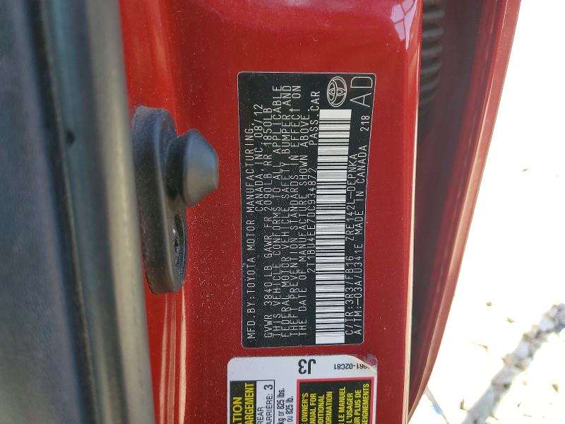 Продаж на аукціоні авто 2013 Toyota Corolla, vin: 2T1BU4EE7DC934872, номер лоту: 55113686