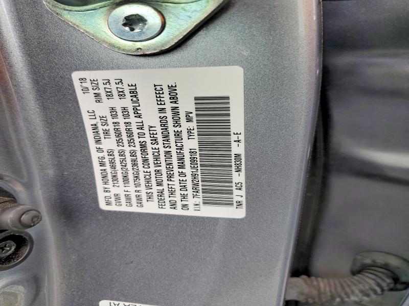 Продажа на аукционе авто 2018 Honda Cr-v, vin: 7FARW2H91JE099181, номер лота: 55432206