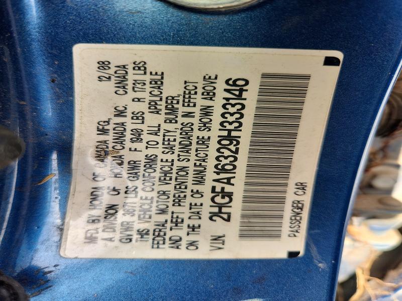 Aukcja sprzedaży 2009 Honda Civic, vin: 2HGFA16329H333146, numer aukcji: 59184636