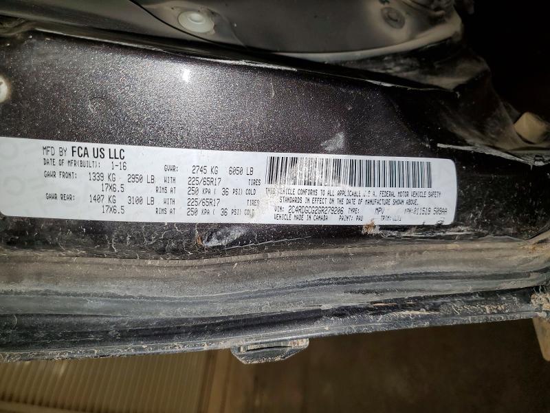 Продаж на аукціоні авто 2016 Dodge Grand Caravan, vin: 2C4RDGCG2GR279206, номер лоту: 58081996